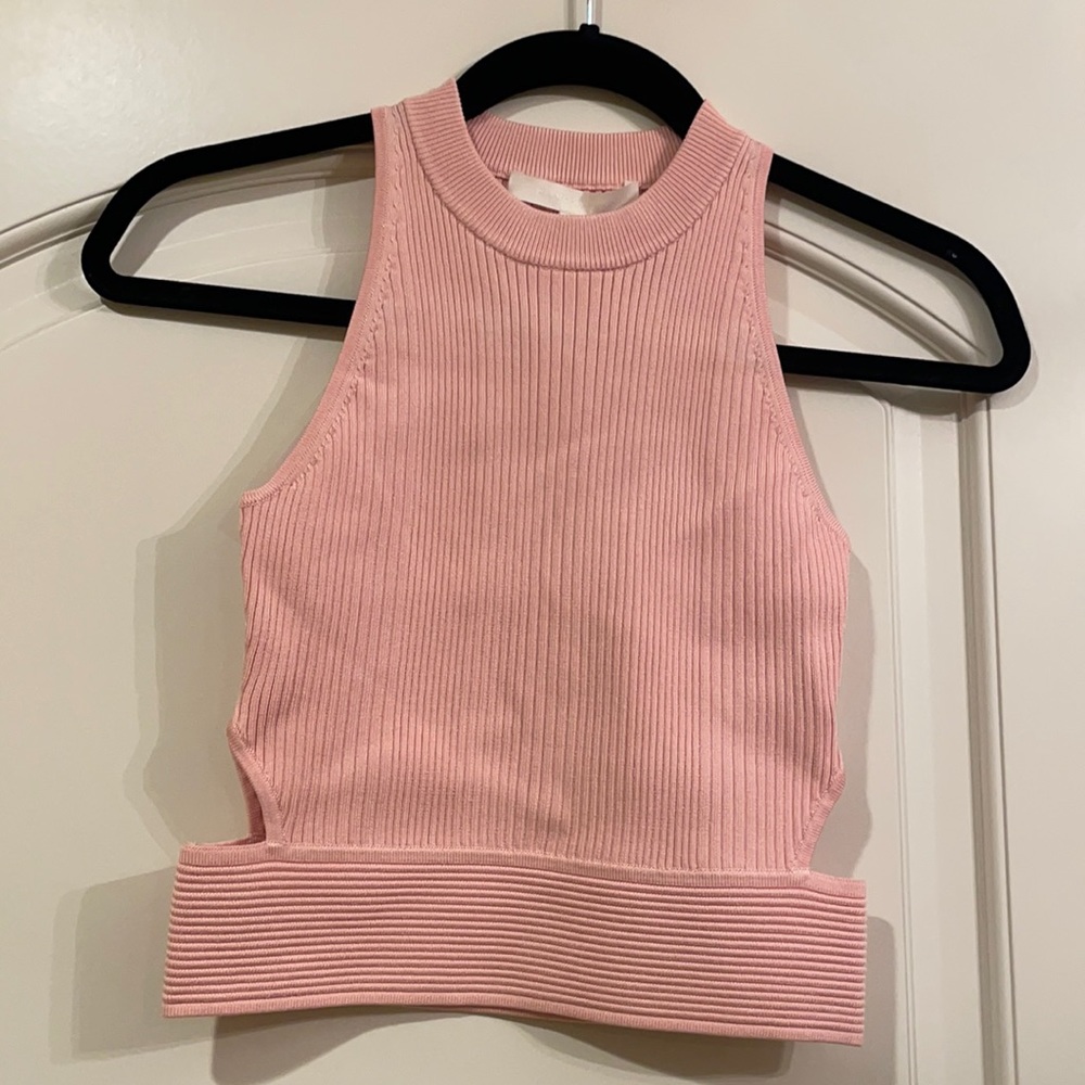 Jonathan Simkhai knitted cropped shirt